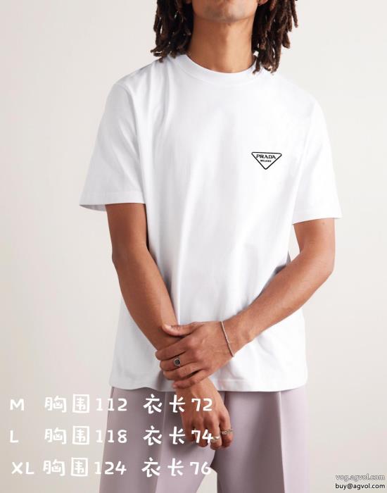 プラダスーパー コピー 通販 優良印象に残るデザイン高級感ある半袖Tシャツ_0_5