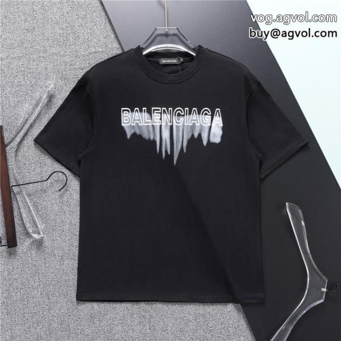 リラックススタイルが実現個性派さん半袖Tシャツバレンシアガブランド コピー_0_2