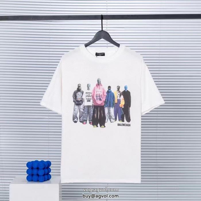 海外大人気アイテム完璧なシルエット半袖Tシャツbalenciagaブランド コピー 販売_0_2