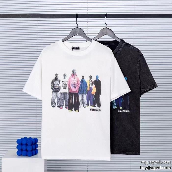 海外大人気アイテム完璧なシルエット半袖Tシャツbalenciagaブランド コピー 販売_0_3