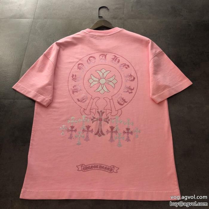 CHROME HEARTS偽物 ブランド 激安限定デザイン大人の余裕が漂う半袖Tシャツ_0_2