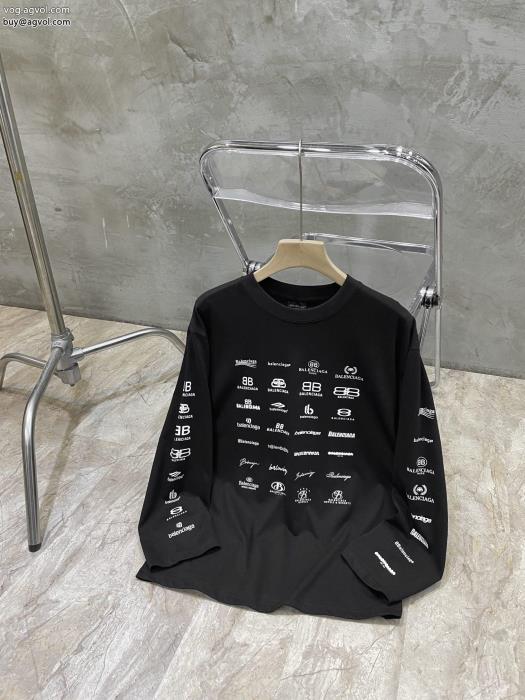 スーパー ブランド コピーきれいめ上品にファッション感が急上昇！balenciaga長袖Tシャツ_0_0