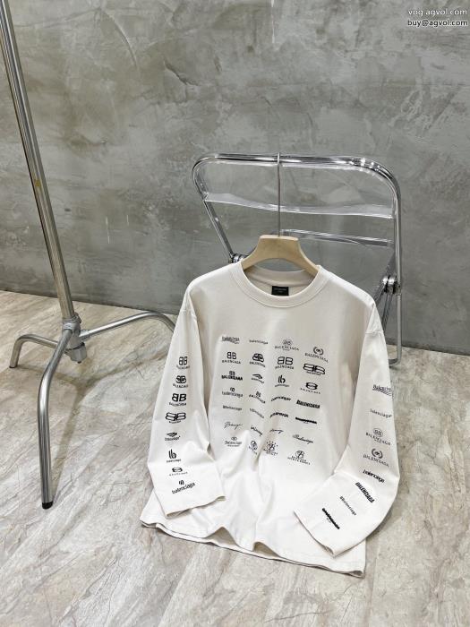 スーパー ブランド コピーきれいめ上品にファッション感が急上昇！balenciaga長袖Tシャツ_0_1
