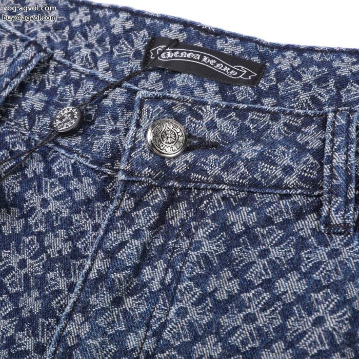 スタイルアップ見えなシンプル今っぽいトレンドスラックスブランド 通販 激安CHROME HEARTS_0_3
