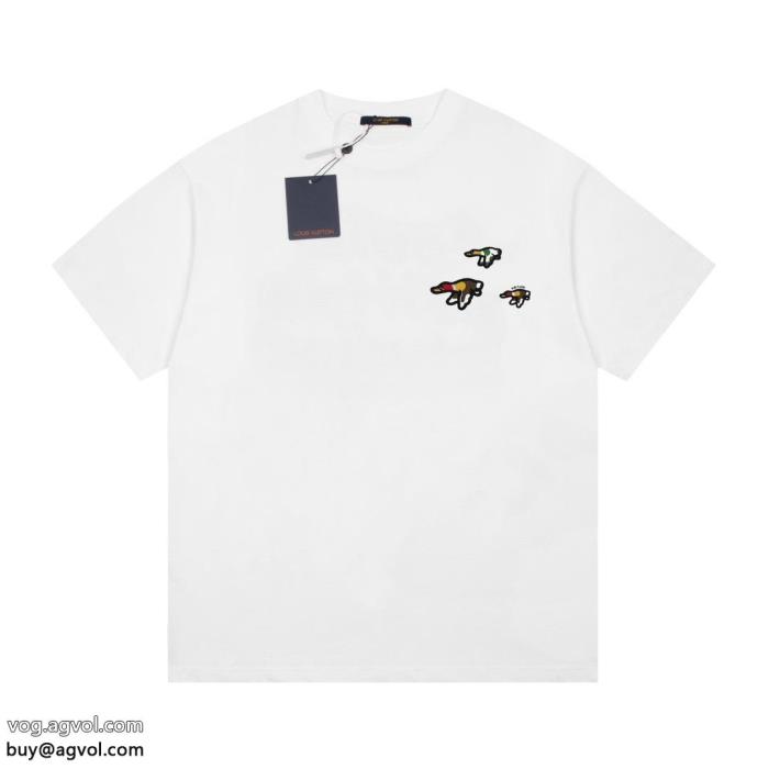 ルイ ヴィトンブランド スーパー コピー 通販人気☆夏にお勧め即完売半袖Tシャツ_0_2