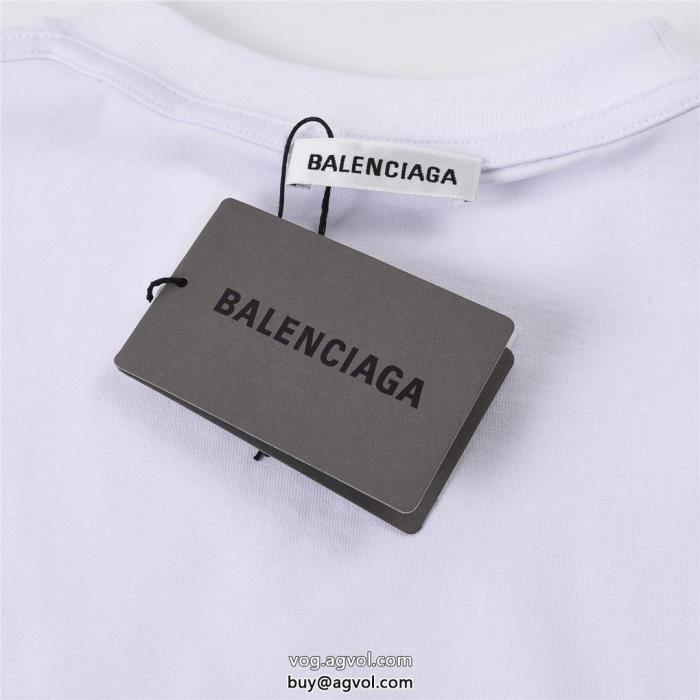 最新先取りおしゃれなロゴ入り清潔感で洗練されbalenciaga偽物 ブランド 販売半袖Tシャツ_0_1