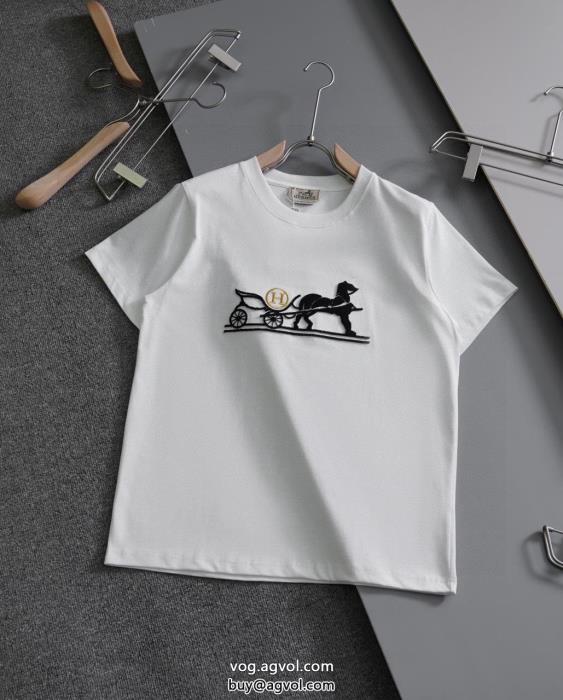 ブランド スーパー コピー 通販ファッションに新しい色気分が上がる半袖TシャツHERMES_0_0