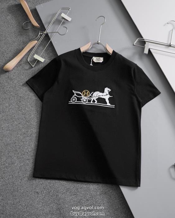 ブランド スーパー コピー 通販ファッションに新しい色気分が上がる半袖TシャツHERMES_0_1
