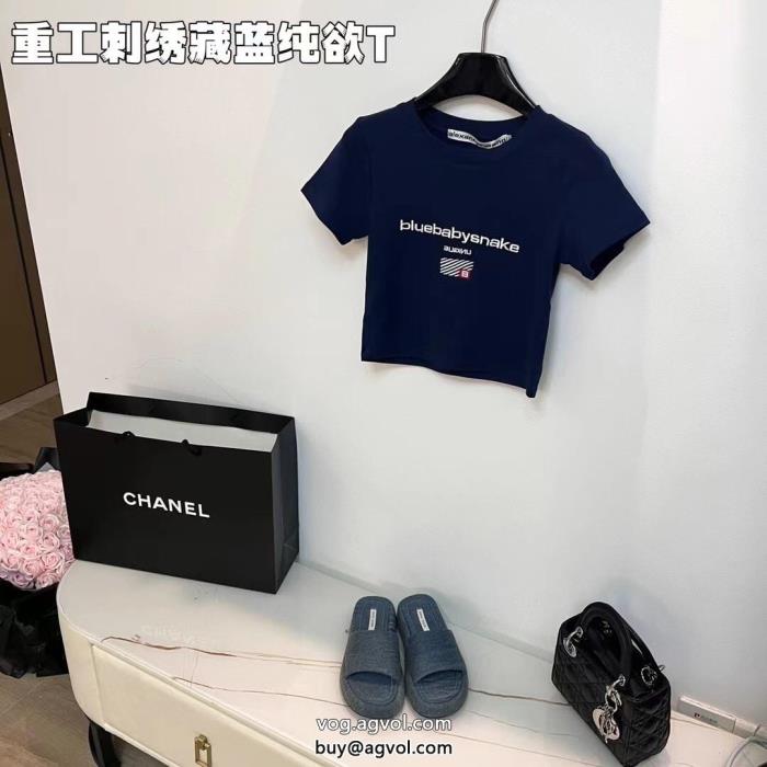 アレキサンダーワン半袖Tシャツブランド コピー 販売 送料込み 希少品著名人の着用_0_4
