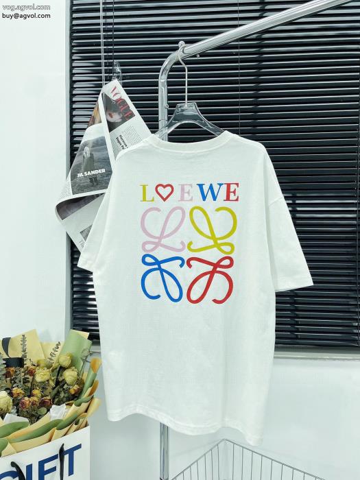 激安 通販 専門半袖Tシャツロエベ23新作限定版プリント完売間近_0_0