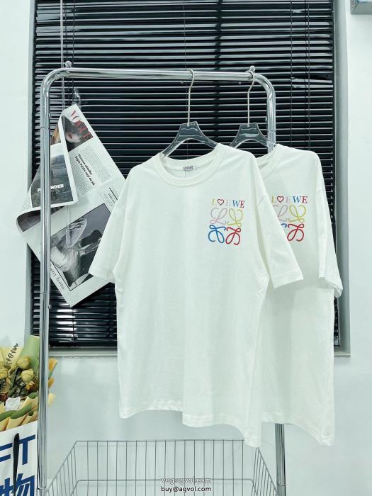 激安 通販 専門半袖Tシャツロエベ23新作限定版プリント完売間近_0_1