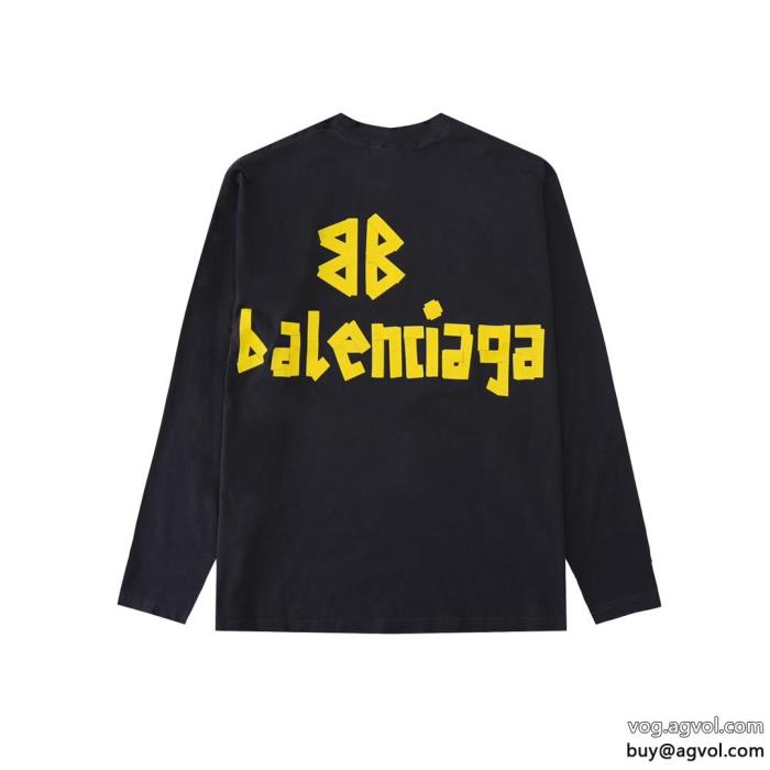 balenciagaブランド コピー 通販長袖Tシャツ数年愛用しても人気アイテムお洒落スタイル_0_1