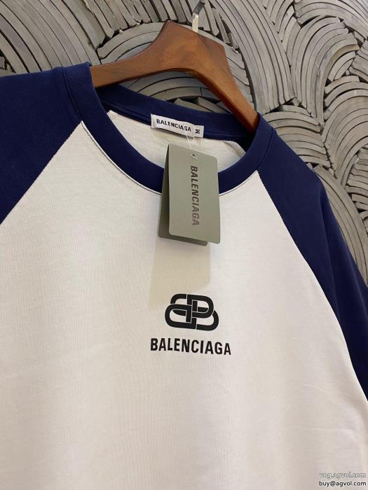 balenciaga偽 ブランド 爽やかな色合いストリートを感じさせる半袖Tシャツ_0_0