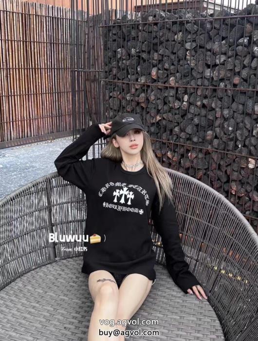 スーパー ブランド コピー長袖Tシャツクロムハーツ爽快感が絶妙にマッチ2023年新作通販_0_2