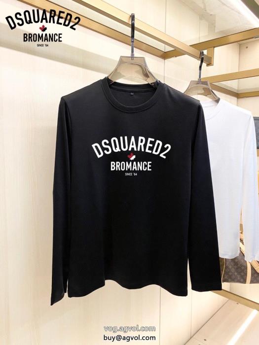 ディースクエアード長袖Tシャツ偽物 ブランド 販売夏の王道　適度な上品さ涼しげに演出_0_0