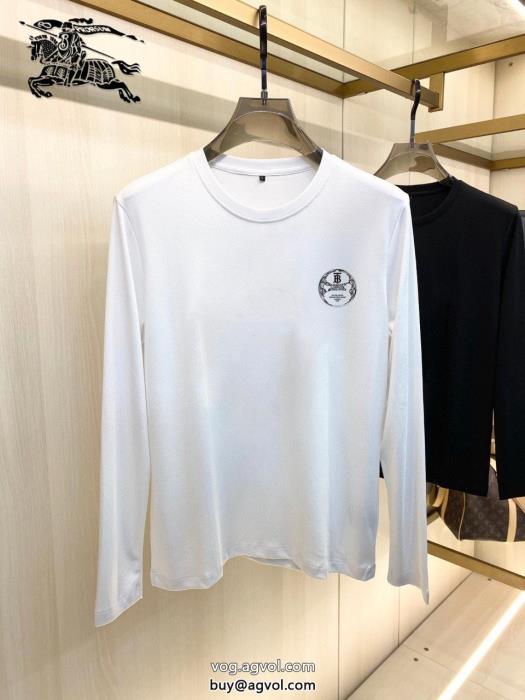 スーパー コピー  定番が欲しい方きれいめな印象長袖Tシャツバーバリー_0_1
