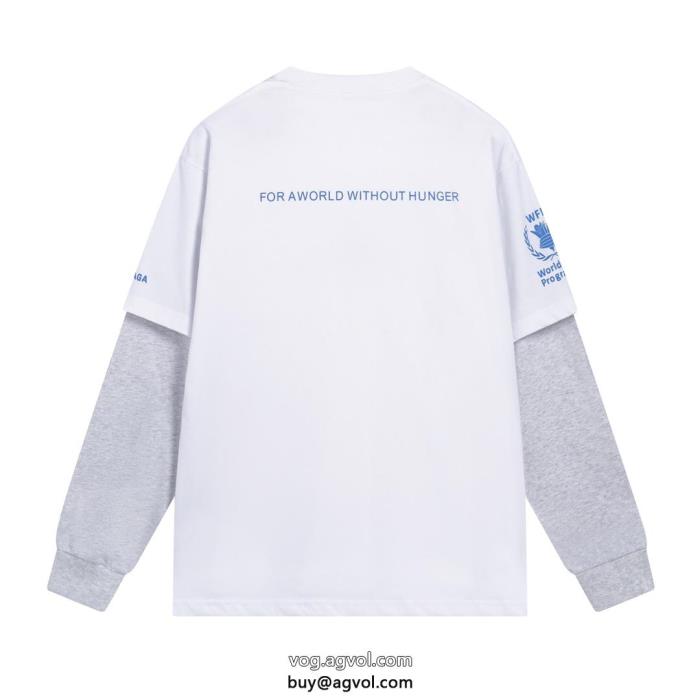 balenciagaスーパー コピー ブランド 通販2023のトレンドアイテム海外限定長袖Tシャツ_0_0