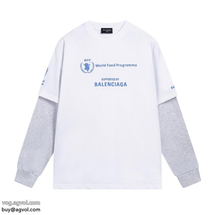 balenciagaスーパー コピー ブランド 通販2023のトレンドアイテム海外限定長袖Tシャツ_0_1
