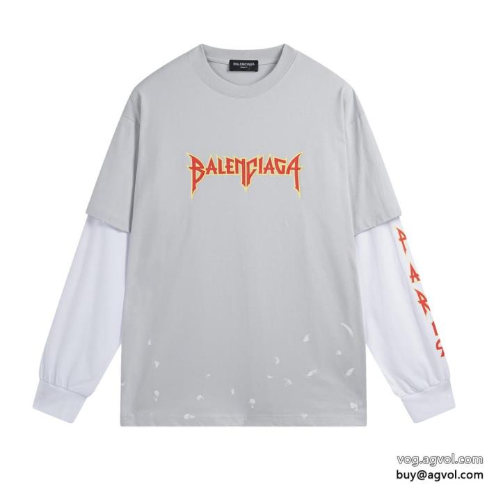 2022-23AW☆韓国の人気完売在庫確保コピー ブランド 優良長袖Tシャツbalenciaga_0_1
