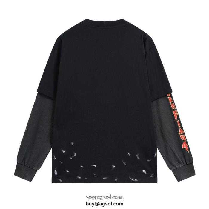 爽やかさ完売必須長袖Tシャツコピー 品 ブランドbalenciaga_0_0