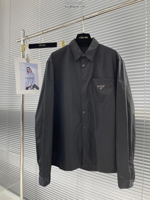 ブランド 激安お洒落上級者雑誌も街も人気アイテム長袖シャツPRADA_0_2