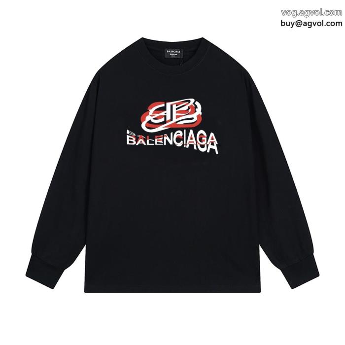 ブランド 偽物 通販長袖Tシャツbalenciaga旬の気分を絶妙に買付済み?海外即発 _0_0