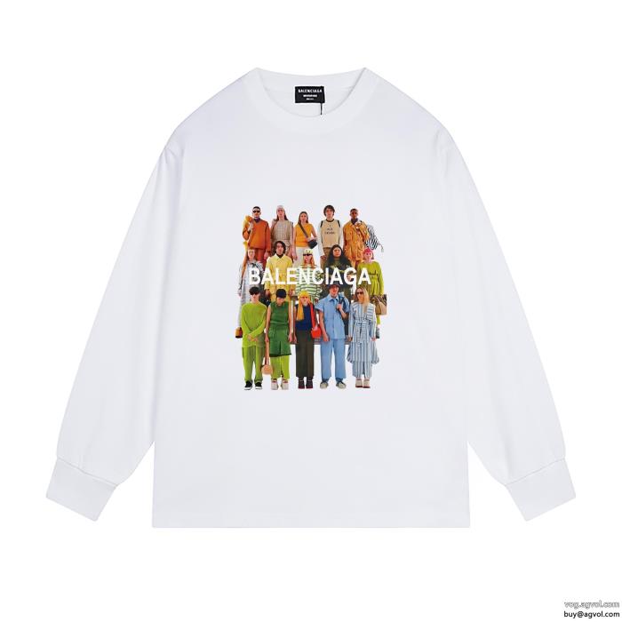 上質な素材今っぽいトレンドブランド コピー 販売balenciaga長袖Tシャツ_0_1