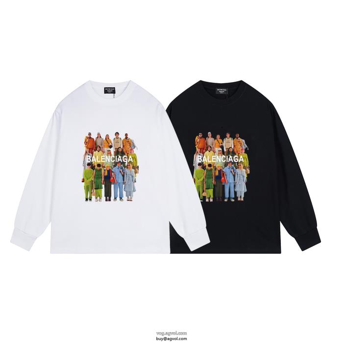 上質な素材今っぽいトレンドブランド コピー 販売balenciaga長袖Tシャツ_0_2