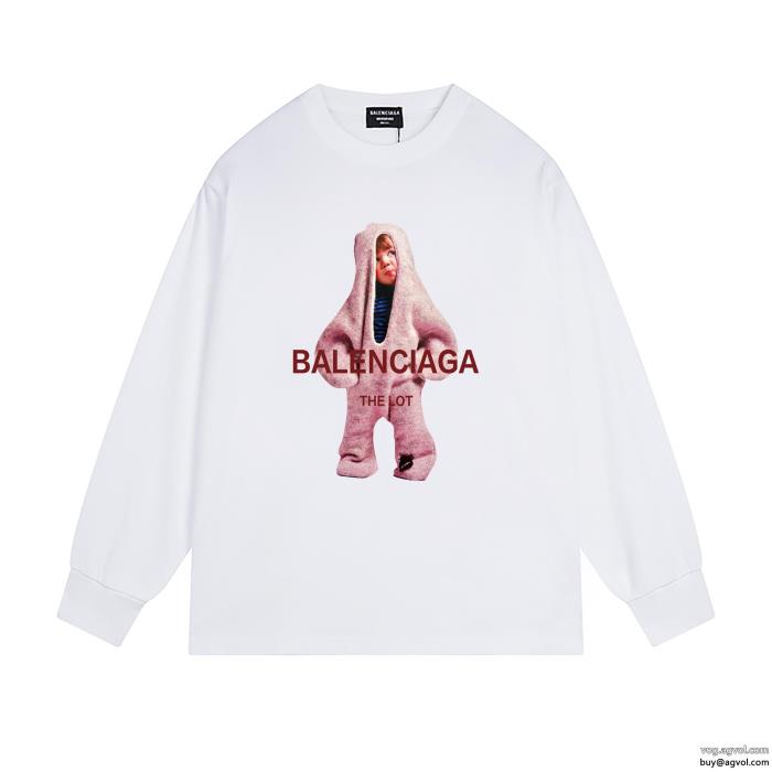 balenciagaブランド コピー 販売 長袖TシャツSS23カッコいい 知的な雰囲気夏着物_0_2