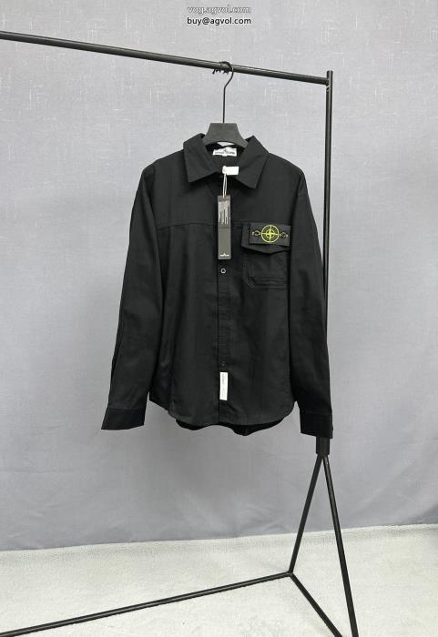 カジュアルなのに高感度が高く大人のこなれ感コピー ブランド 販売長袖シャツStone Island_0_2