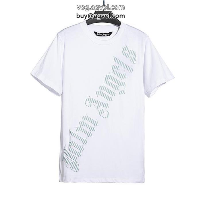 激安 ブランド 通販半袖TシャツPalm Angels在庫処分SALE大人気　男女兼用_0_2