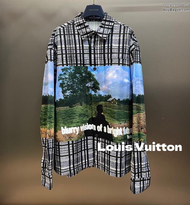LOUIS VUITTONトレンドスタイル今季はファション感漂うスーパー コピー 安心 長袖シャツ_0_1