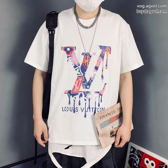 半袖Tシャツ高級感が好評ですドレスアップ効果も抜群コピー 品 販売LOUIS VUITTON_0_2