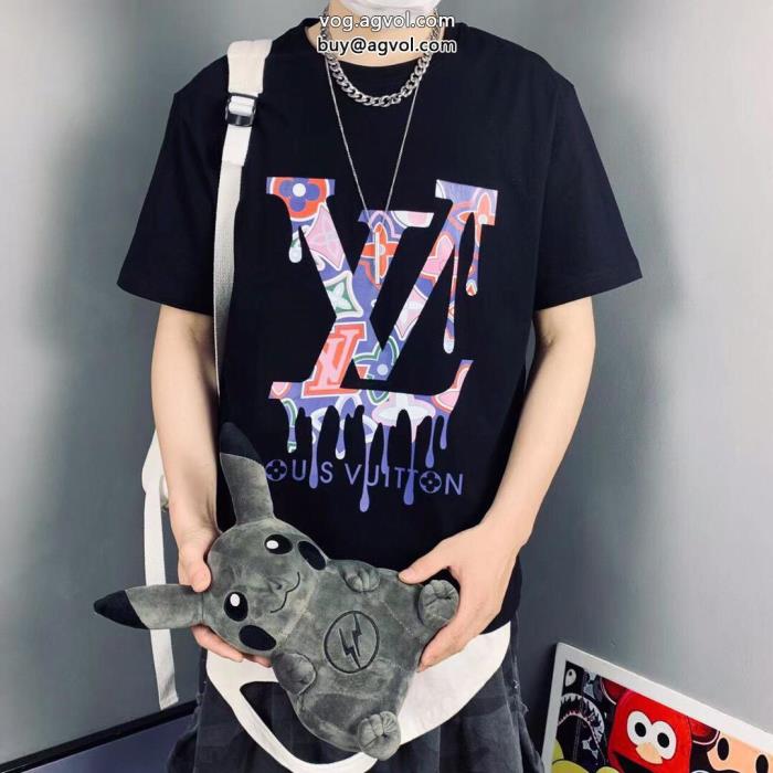 半袖Tシャツ高級感が好評ですドレスアップ効果も抜群コピー 品 販売LOUIS VUITTON_0_3