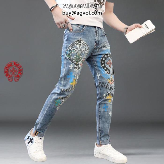 ブランド コピー 専門ジーンズCHROME HEARTS話題の新作到着通気性のいい_0_3