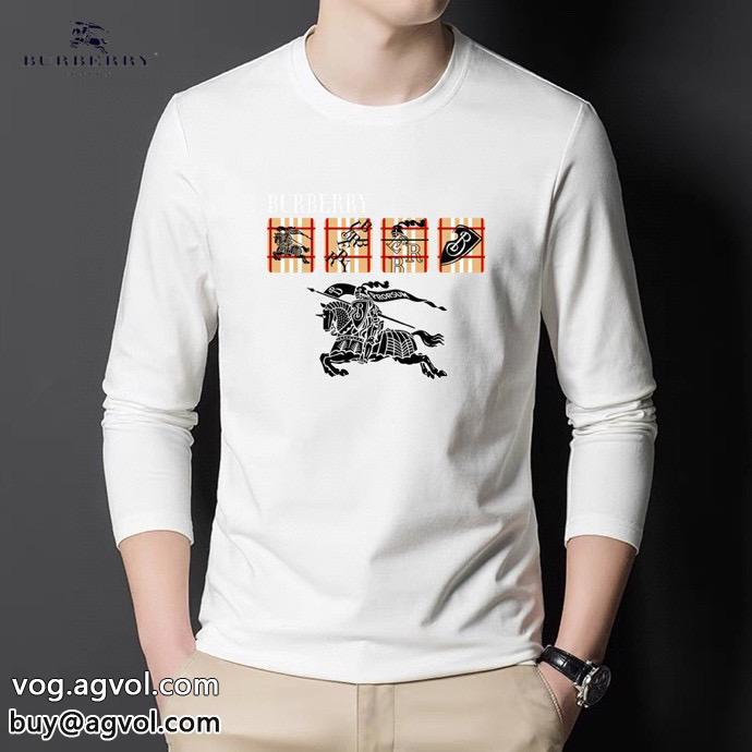 大人っぽい2023夏色っぽさブランド レプリカ長袖Tシャツバーバリー_0_0