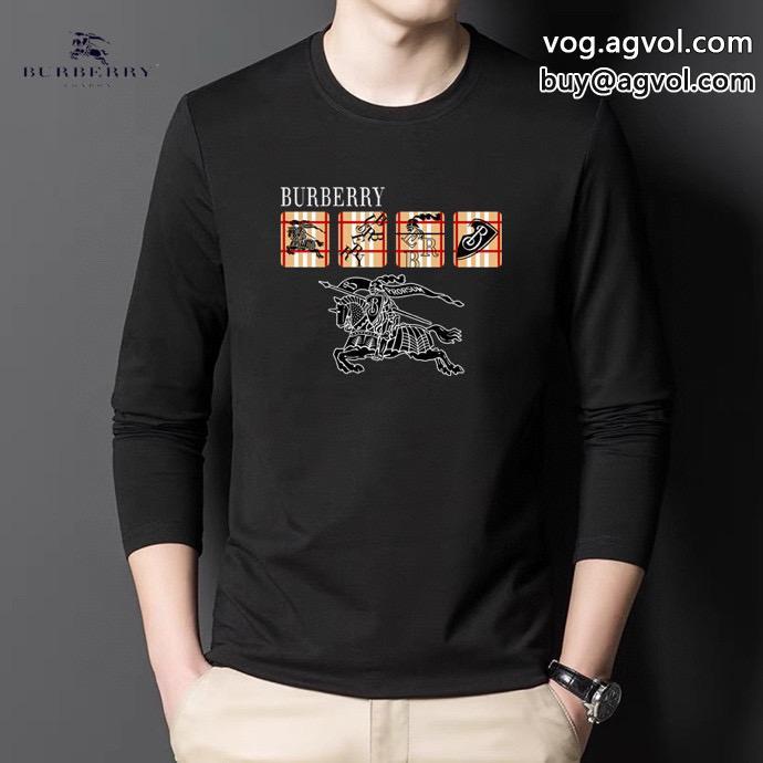 大人っぽい2023夏色っぽさブランド レプリカ長袖Tシャツバーバリー_0_1