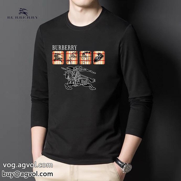 大人っぽい2023夏色っぽさブランド レプリカ長袖Tシャツバーバリー_0_2