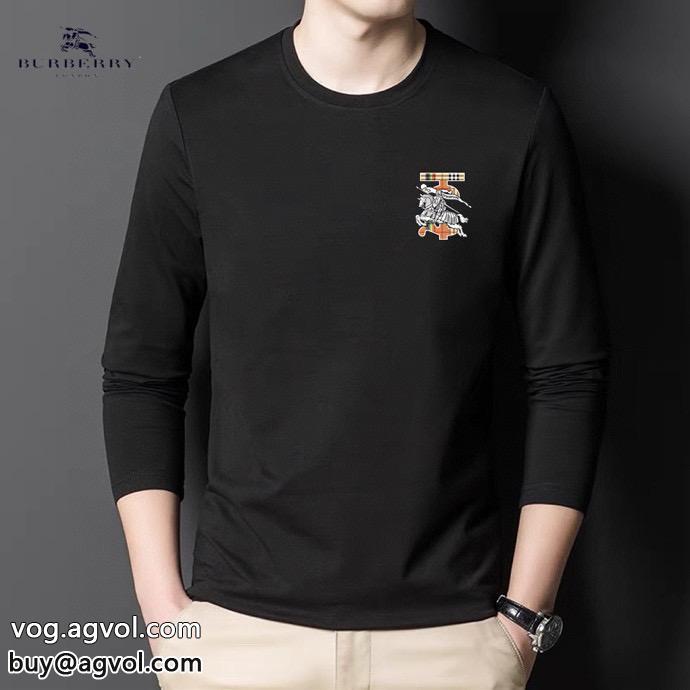 偽 ブランド優秀なアイテム今シーズン新作BURBERRY長袖Tシャツ_0_3
