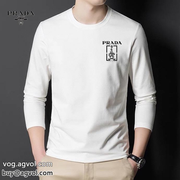 スーパー ブランド コピー在庫あり即発話題の新作到着長袖TシャツPRADA_0_0
