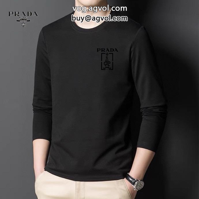 スーパー ブランド コピー在庫あり即発話題の新作到着長袖TシャツPRADA_0_1