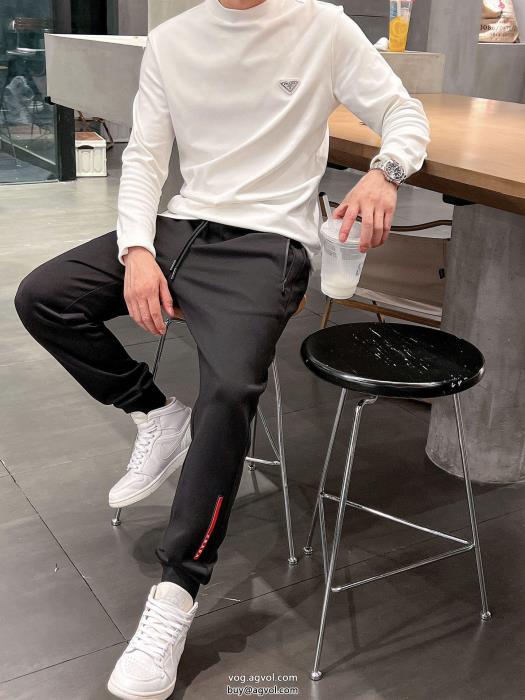 爽やかさ清涼感とカジュアルスタイル偽 ブランドPRADAスラックス_0_0