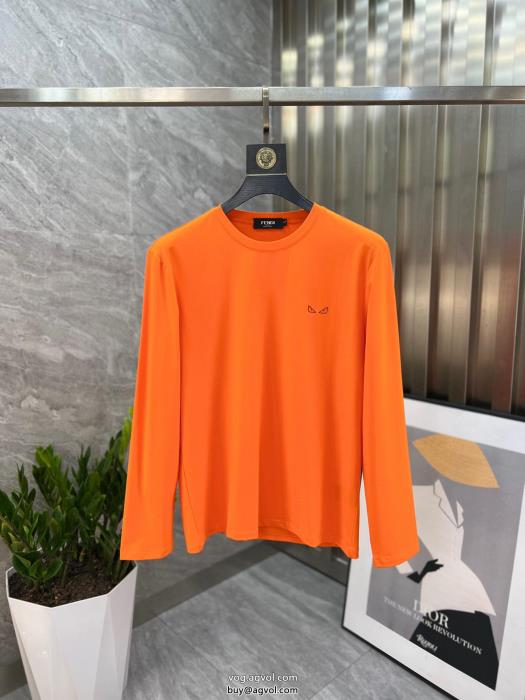 モード感の高い最終価格セールコピー ブランド長袖Tシャツフェンディ_0_1