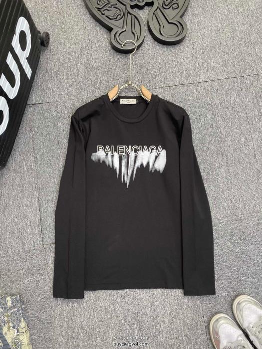 偽 ブランドジュアル感強めの着大注目balenciaga長袖Tシャツ_0_1
