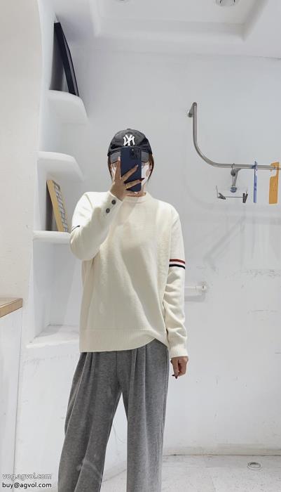 偽物 ブランド ショップ夏らしい爽やかさ今年もトレンドセーターTHOM BROWNE_0_0