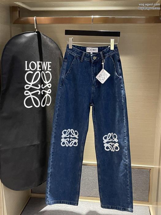 希少】LOEWE ジーンズ Navy CulotteJeans デニム ロエベ 希少】LOEWE ジーンズ Navy CulotteJeans デニム ロエベ