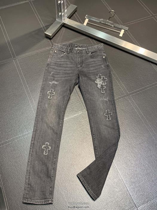 ブランド 品 激安 通販ゆったりシルエットオシャレな印象にジーンズCHROME HEARTS_0_0