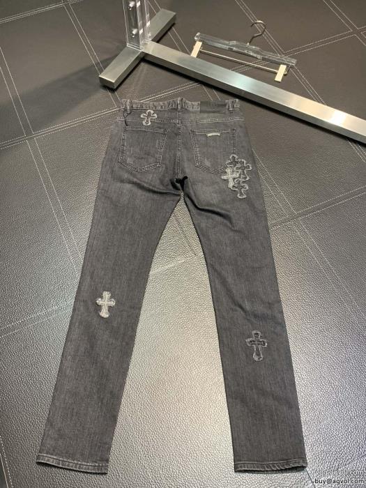 ブランド 品 激安 通販ゆったりシルエットオシャレな印象にジーンズCHROME HEARTS_0_1