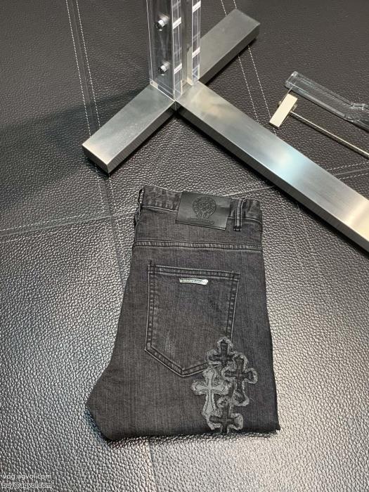 ブランド 品 激安 通販ゆったりシルエットオシャレな印象にジーンズCHROME HEARTS_0_2