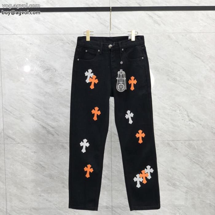 ブランド コピー 優良通気性のいい今季流行りの人気新作ジーンズCHROME HEARTS_0_1